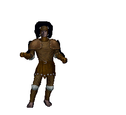 Full leather armor worn on a male body